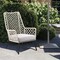 Armen Living Marco Indoor Outdoor Steel Lounge Chair with Natural Springs Rope and Gray Cushion LCMPCHNAT - alternate 6